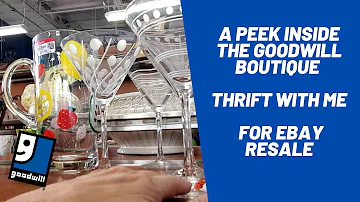 A Peek Inside the Goodwill Boutique - Thrift With Me for Ebay Resale