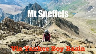 Drive up Yankee Boy Basin in a Sprinter Van & Climb 14er Mt Sneffels, San Juan Mountains, Colorado