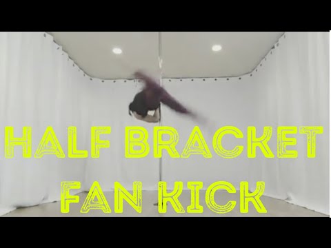 Pole Dance Tutorial—Pole Ninja’s Silent Tutorials: The "Half Bracket Fan Kick"