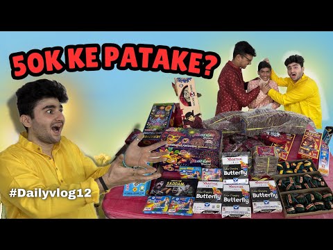 PATAKE KHATAM HI NAHI HO RAHE🤣 || DIWALI VLOG DAY 2 || DAILY VLOG 12 #rakshitwahi