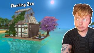 How to Build a Floating Zen Greenhouse l Sims 4 Step by Step!