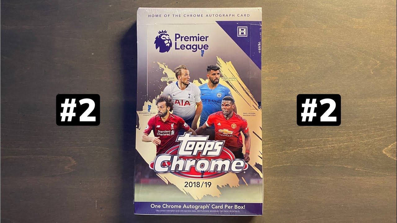 2018/19 Topps Chrome Premier League Soccer Hobby Box #2 - Striking Gold Again!