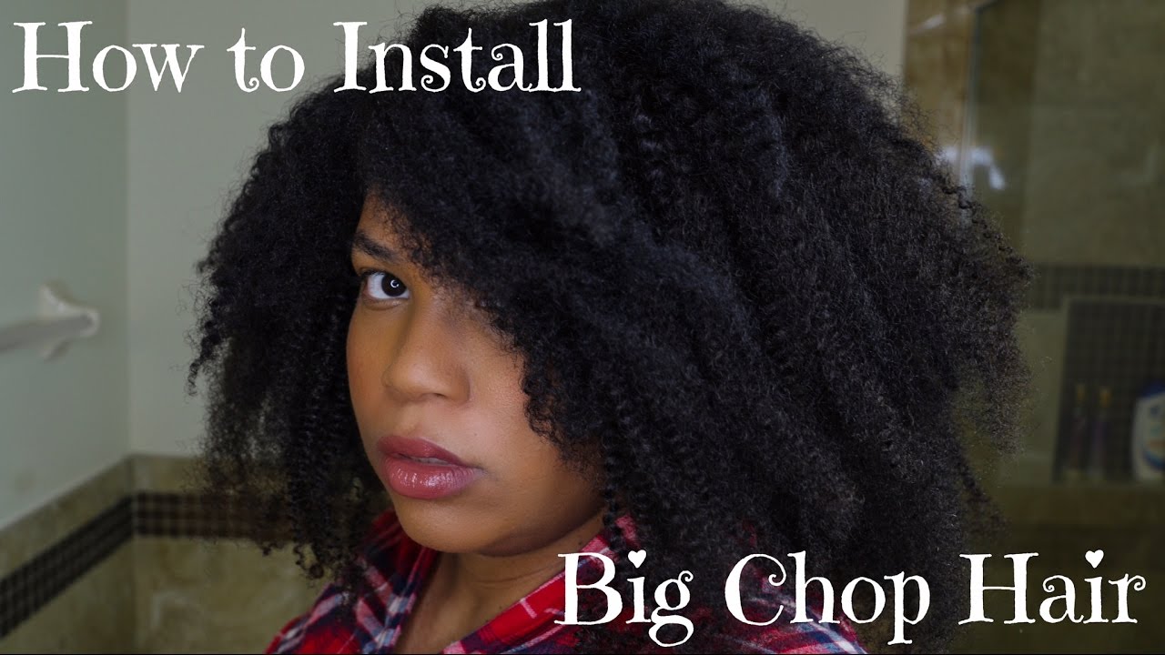 How I Install my Big Chop Clip Ins - YouTube