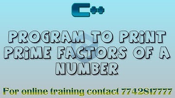 program to print prime factors of a number in cpp in hindi