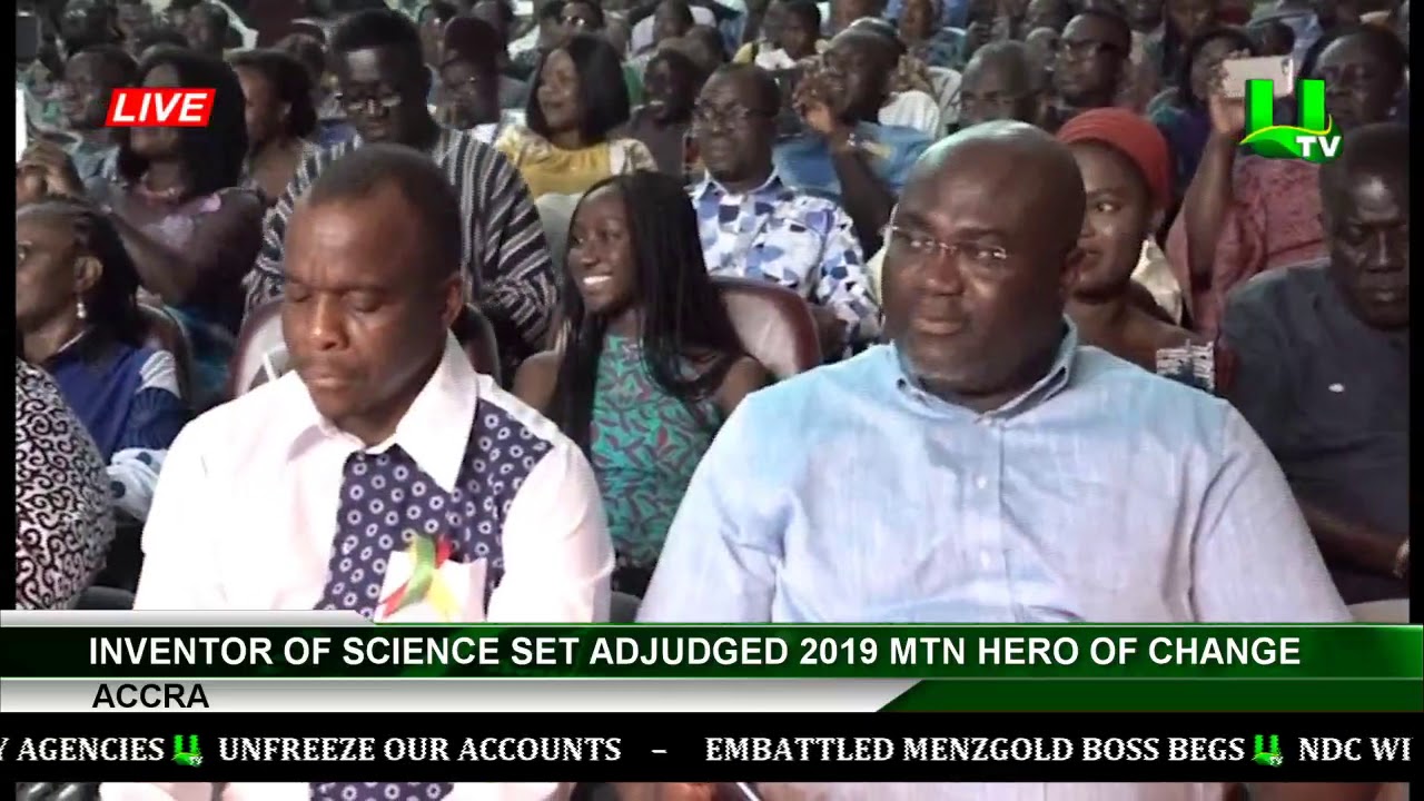 utv ghana frequency on multi tv Inventor Of Science Set Adjudged 2019 MTN Hero Of Change, Accra