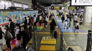 JR西日本　大阪駅　大阪環状線　1番・2番のりば 2021/5（4K UHD 60fps）