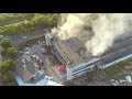 Чернигов с высоты Последствия после Пожара и Обрушение здания на ул. Толстого