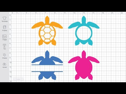 Sea Turtle Monogram SVG Cricut Silhouette cuting file monogram svg