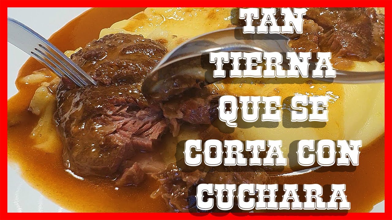 RECETA de CARRILLADA de CERDO en SALSA, SUPER TIERNA, MUY FACIL 🐷 🍷