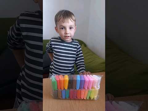 Розпаковка самостійної покупки #длядітей #bogdanlife #повітрянийпластелін #поробки #пластелін