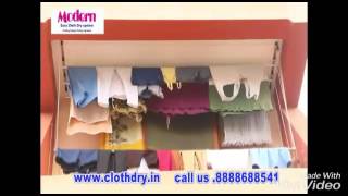 Cloth Drying ceiling hanger pulley system