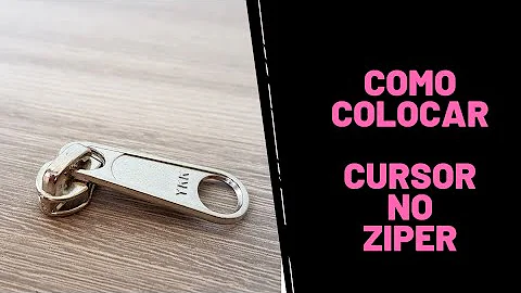 Como colocar zíper que soltou de um lado?