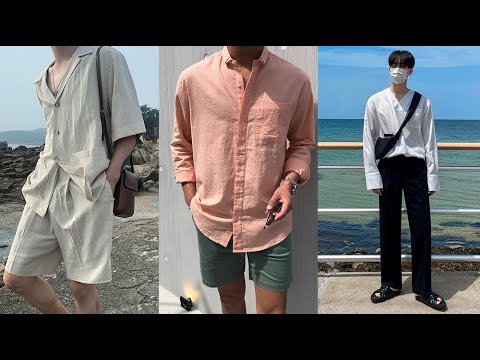 How To Vacation In Style Like Korean Men | Travel Outfit Ideas For Men |  Resort Wear Beach Clothes - Youtube