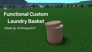 Custom Laundry Basket || Bloxburg Tutorial Custom Laundry Basket || Bloxburg Tutorial