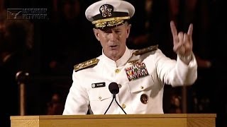 Admiral McRaven addresses the University of Texas at Austin Class of 2014