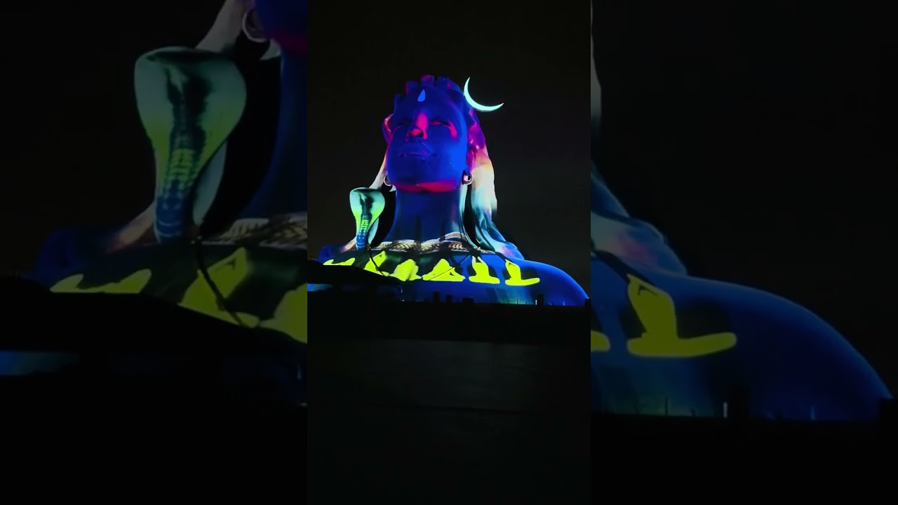 Adiyogi Shiva statue light and sound show Divya darshanam 🙏🙏