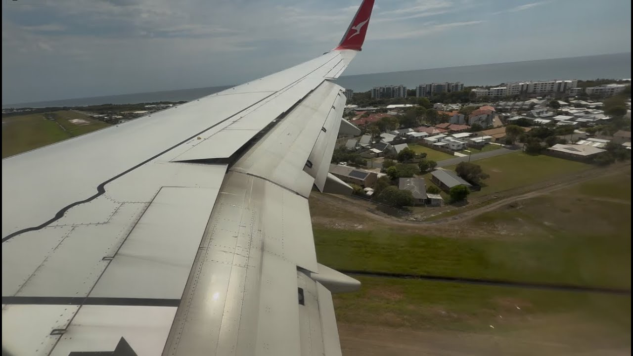 Boeing 747 Landing At Sunshine Coast Airport Australia