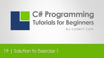 C# Programming Tutorial 19 - Solution to Exercise 1