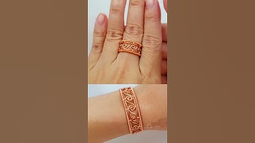 Play with wire | Sea wave | Adjustable Rings | Big Ring | Unisex @LanAnhHandmade 672 #Shorts