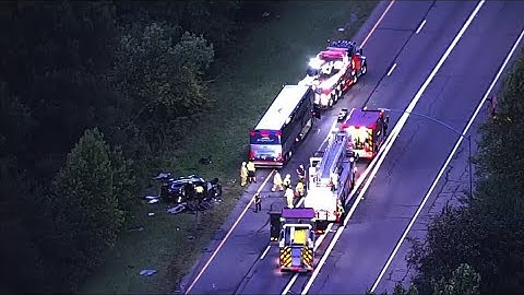 Deadly wrong-way crash involving Greyhound bus closes Route 32 in Howard Co.