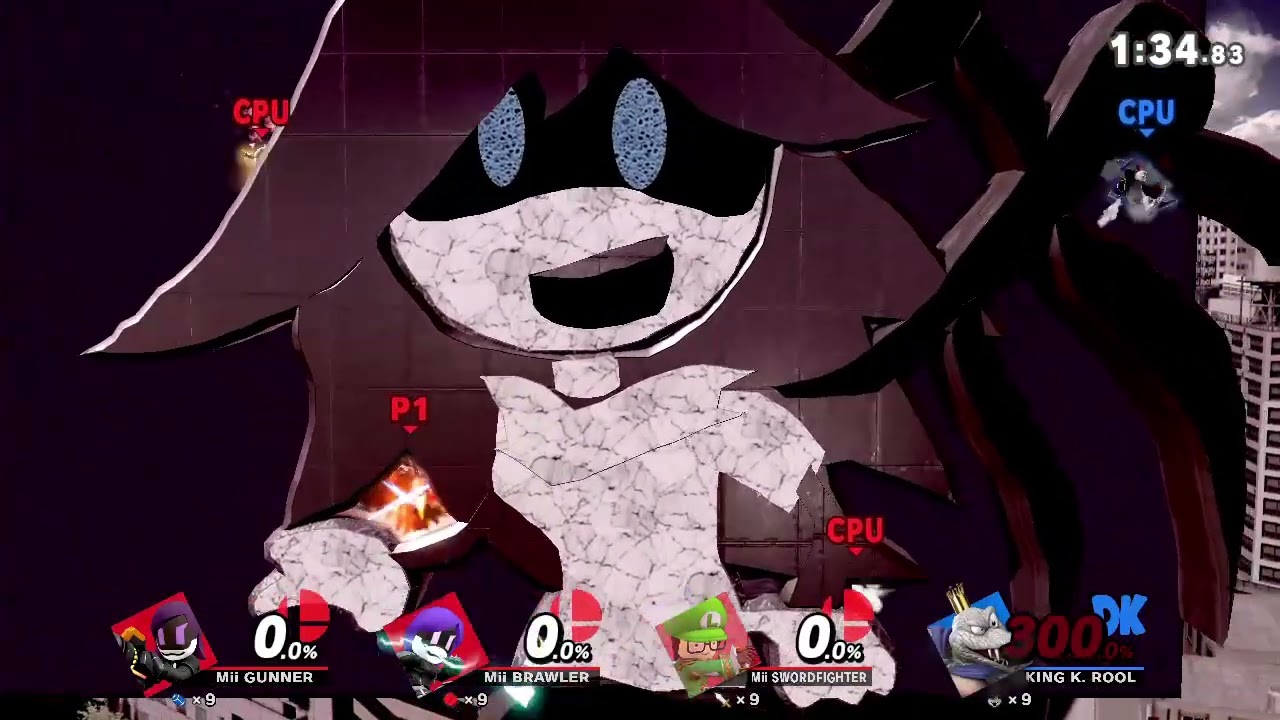 Super Smash Bros Ultimate - Custom Stage: Murder Drones Fan Made Character Beanz