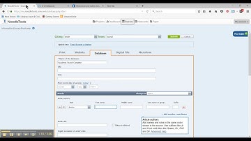 Creating a Citation in NoodleTools
