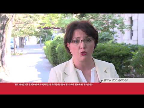 თავდაცვის მინისტრი მადლენ ოლბრაიტს და ჯონ ჰამრის შეხვდა