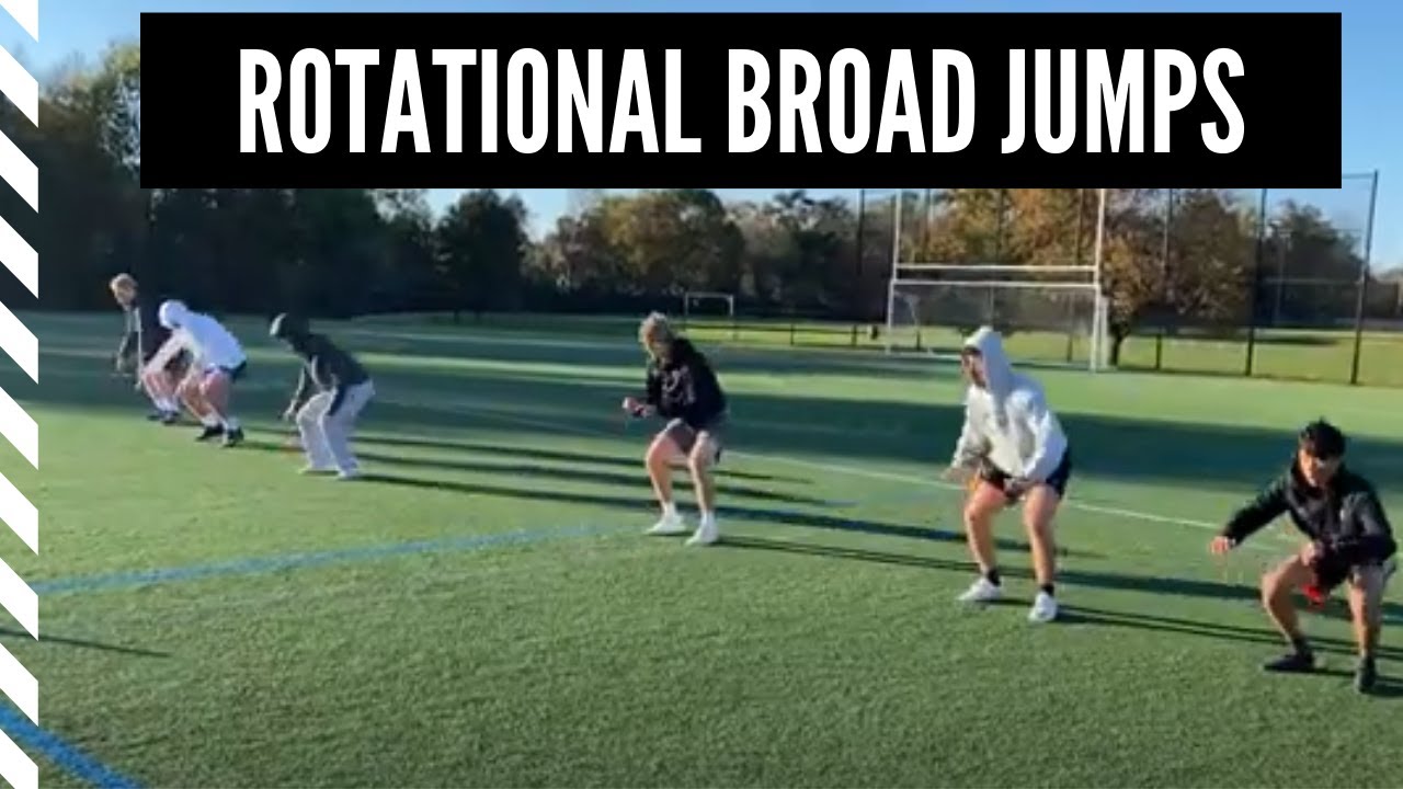 Lacrosse Speed and Agility Rotational Broad Jumps YouTube
