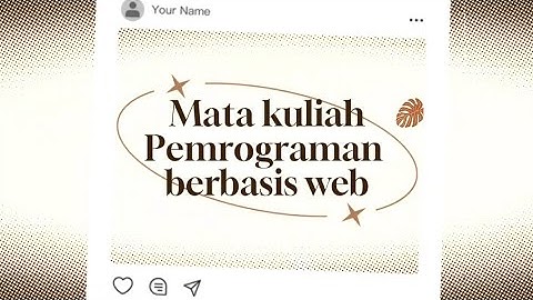 Tugas 1 pemrograman berbasis web