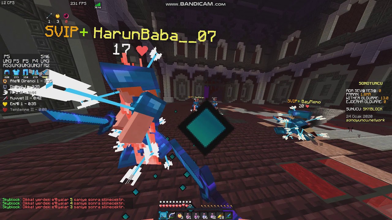 Son Oyuncu Skyblock Nether PvP #17