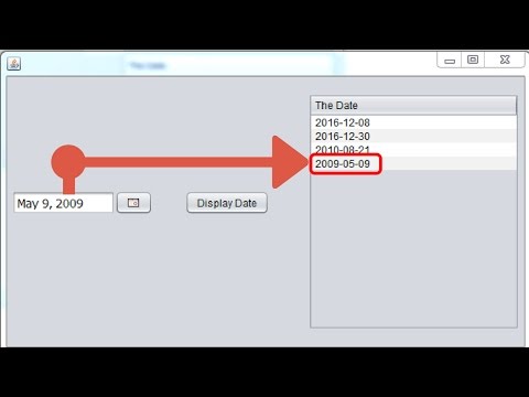 Java - Display Date In JTable From JDateChooser In Java Using NetBeans [ with source code ] 📅