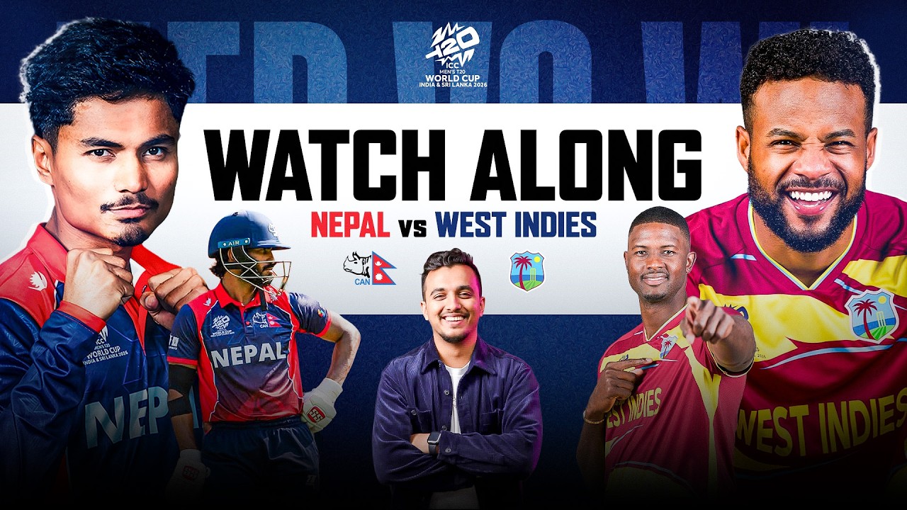 Nepal vs West Indies T20 Worldcup | Watch Along
