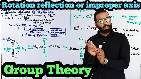 Improper axis or Rotation reflection symmetry | Group theory