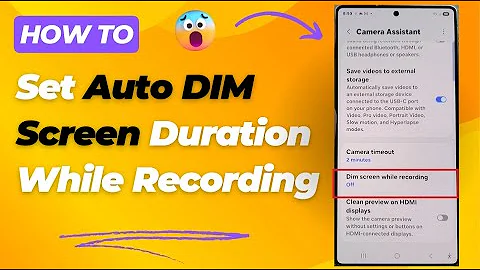 ⏱️ How to Set Auto DIM Screen Duration While Recording on Samsung Galaxy S25/S25+/Ultra 📱
