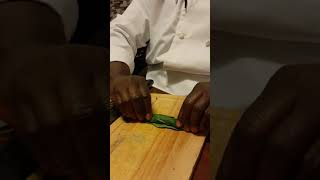 Chiffonade Spinach