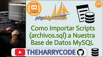 Curso XAMP & phpMyAdmin | Como Importar Scripts (archivos.sql) a Nuestra Base de Datos MySQL [2015]