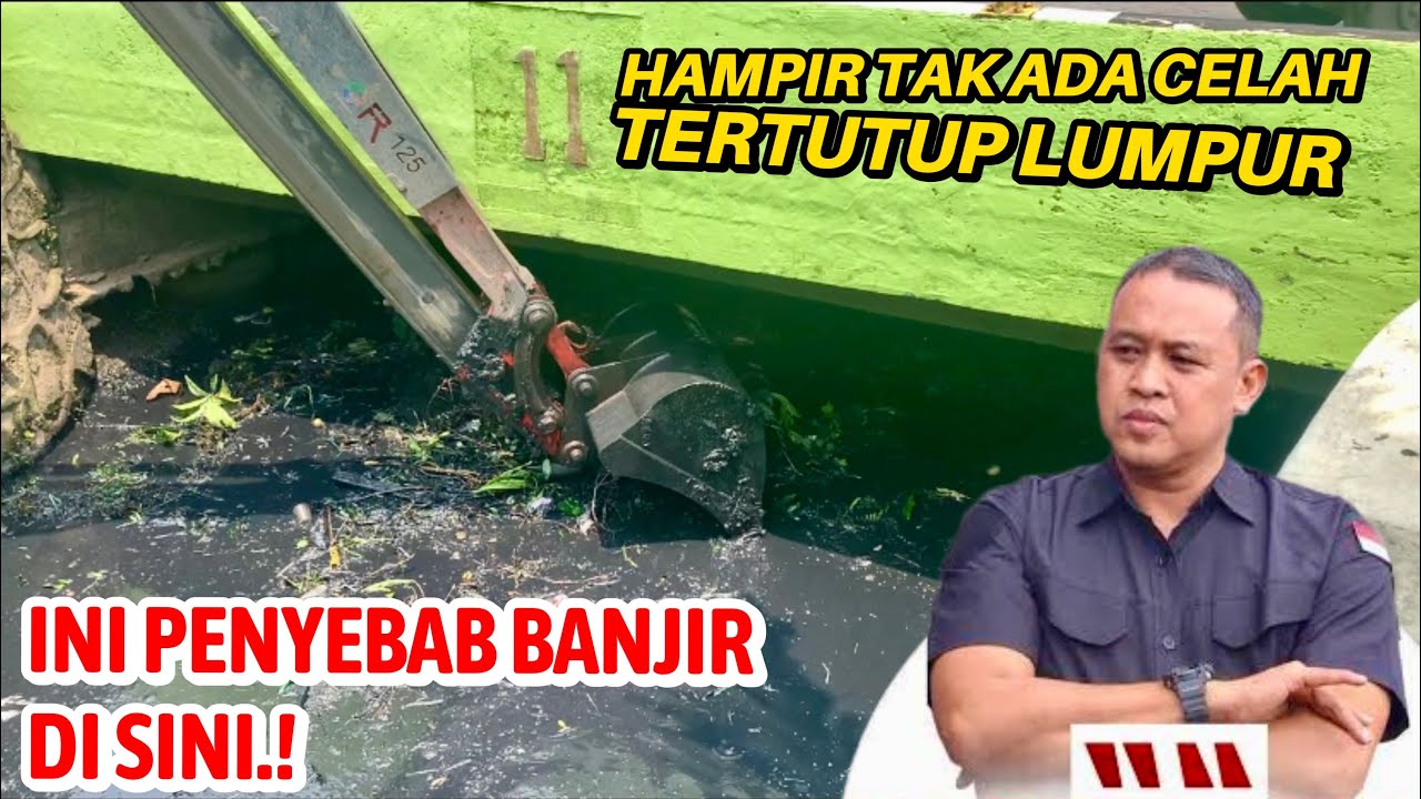 PARAH‼️“Kolong Jembatan Tertutup Lumpur, Aliran Air Tersumbat Total ...