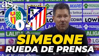 Simeone, Rueda De Prensa Completa Tras Getafe 0 - Atlético De Madrid 1 Laliga