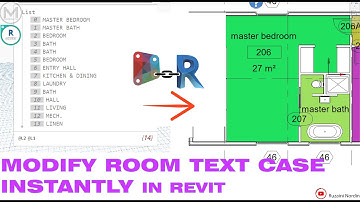 DYN 002: (Dynamo) Modify Room Text Case Instantly in Revit