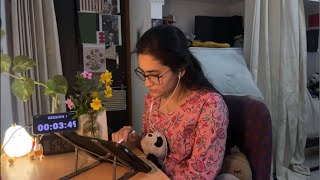 🔴 LIVE 📚 I Study with me✨ | 60/10 Pomodoro ⏳ (silent study . No music)🕯✨