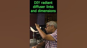 DIY radiant diffuser links and dimensions #shorts