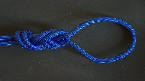 How to tie a Figure of Nine Loop knot