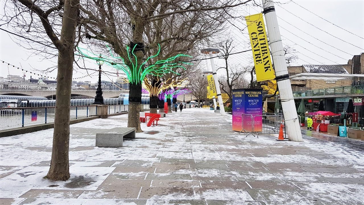 🔴 London Live Walking - Walking London in the snow 2021🌨️❄️⛄