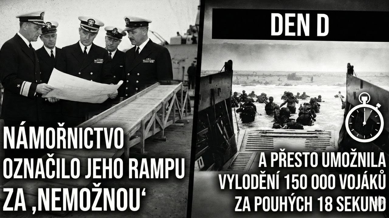Námořnictvo nazvalo rampu nemožnou — přesto na D-Day vysadila 150 000 vojáků za 18 s.