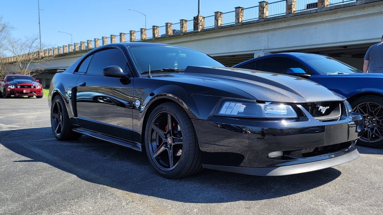 TrueFiber Cabon Fiber Hood Review. New Edge Mustang - YouTube