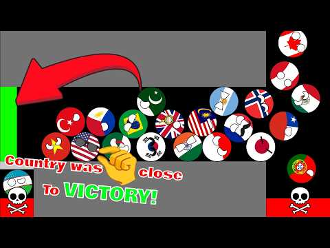 There is NO WAY this country WON!😭🙏105 Countries elimination marble race in Algodoo