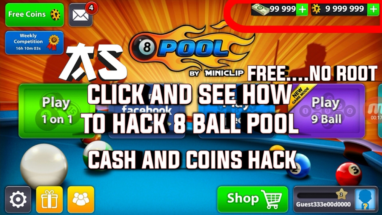 How to hack 8 BALL POOL...(NO ROOT, NO PC, NO SERVER, NO HUMAN VERIFICATION) - 