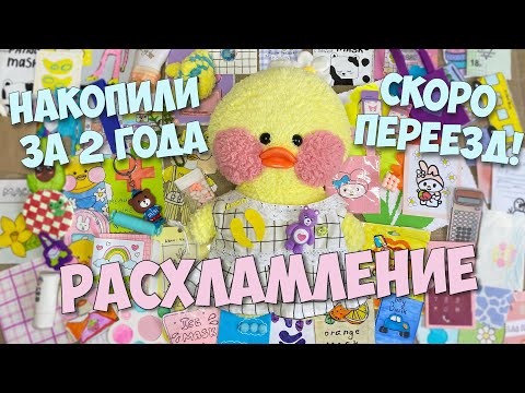 видео: РАСХЛАМЛЕНИЕ! Разбираем вещи уточки Милки!  Много канцелярии!