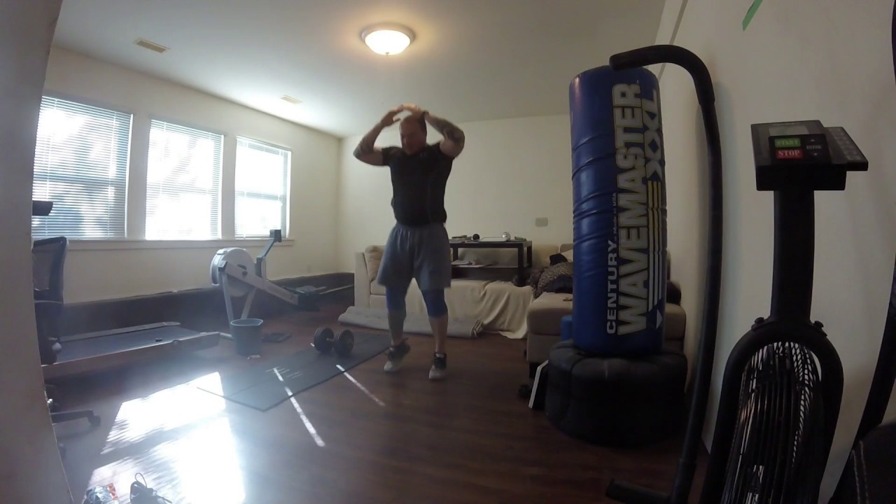 crossfit workout one arm db snatch, burpees YouTube