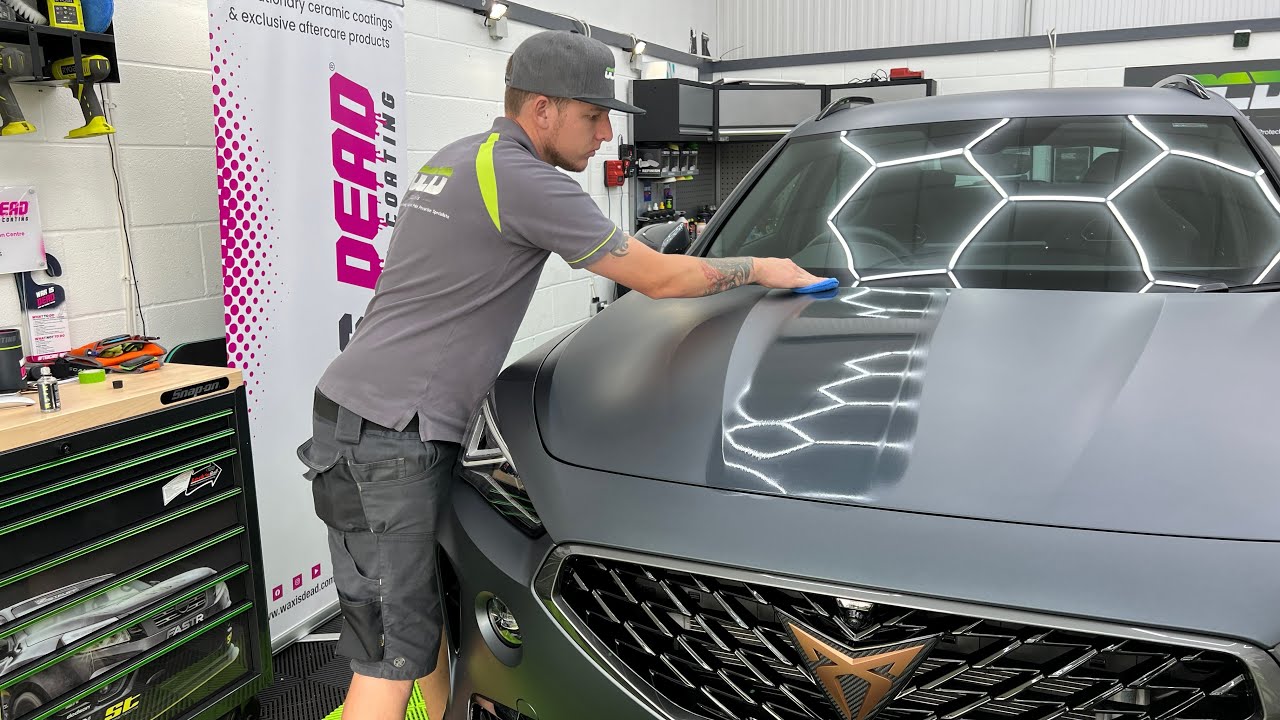 Matte paint ceramic coating results after 4 weeks of no washing. YouTube